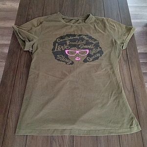 Positivity afro t-shirt